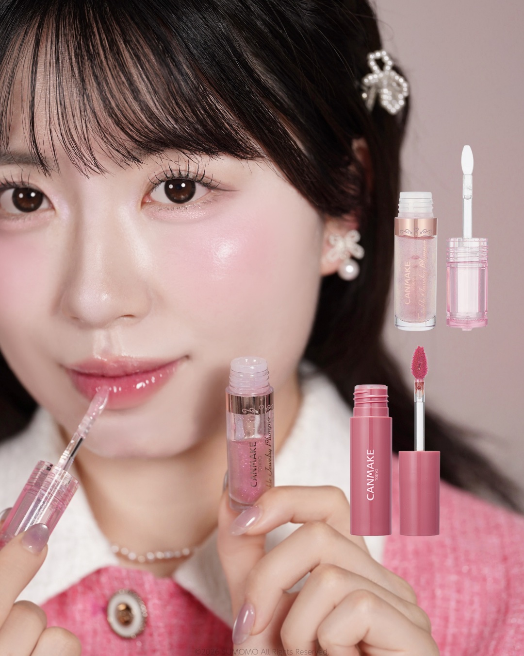 グラスティントシロップ/キャンメイク/リップティントを使ったクチコミ（2枚目）