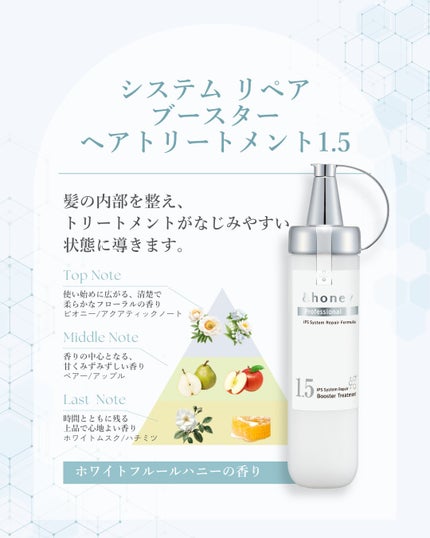 &honey Professional システム リペア シャンプー1.0/ヘアトリートメント2.0/&honey/シャンプー・コンディショナーを使ったクチコミ(2枚目)