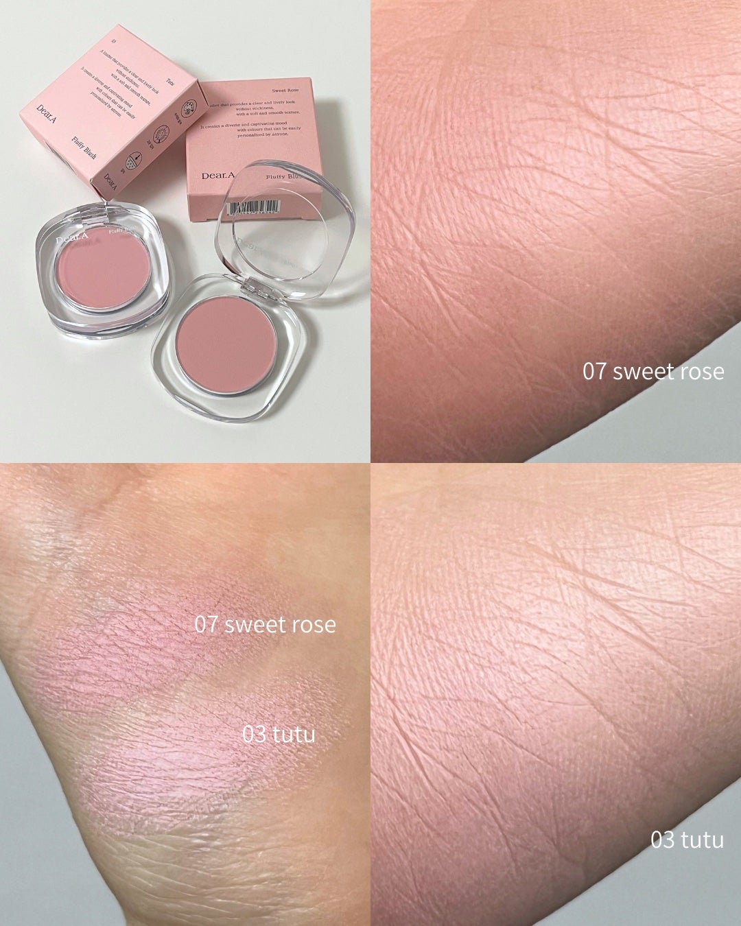 フラッフィーブラッシュ/Dear.A/パウダーチークを使ったクチコミ(2枚目)