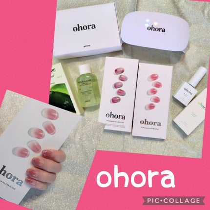 セミキュアジェルネイル(ハンド)/ohora/ネイルシールを使ったクチコミ(1枚目)