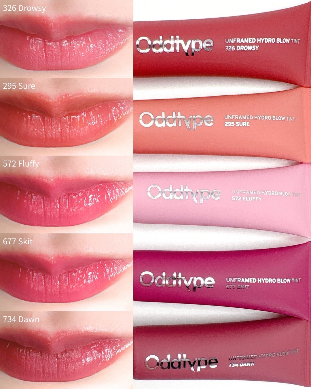 アンフレームドハイドロブロウティント/Oddtype/リップティントを使ったクチコミ(5枚目)