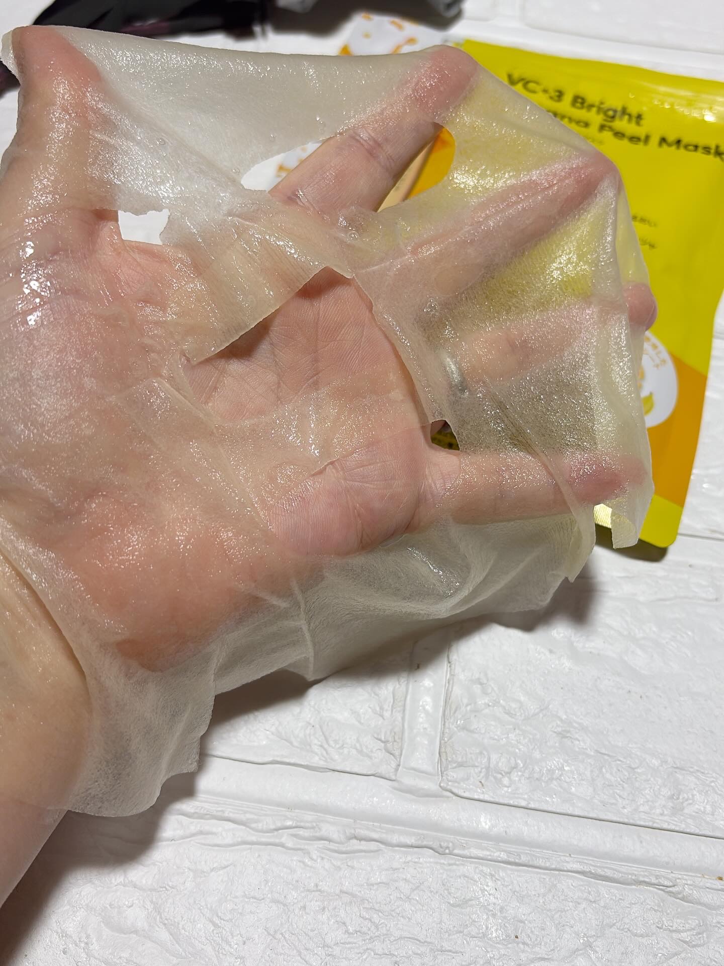 VC+3 Bright Banana Peel Mask/LIALUSTER/シートマスク・パックを使ったクチコミ（3枚目）