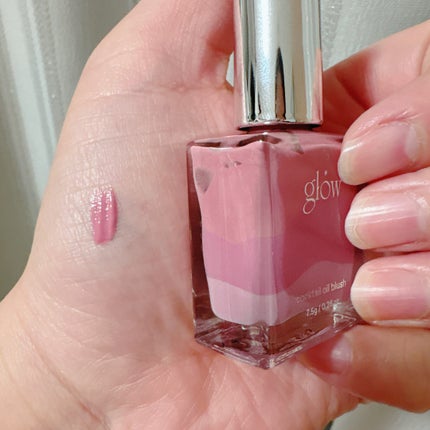 カクテルオイルブラッシャー/glow/リキッドチークを使ったクチコミ(3枚目)