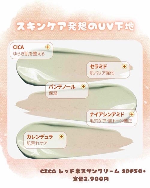 CICAレッドネスクリームライト/Meebak/化粧下地を使ったクチコミ(3枚目)