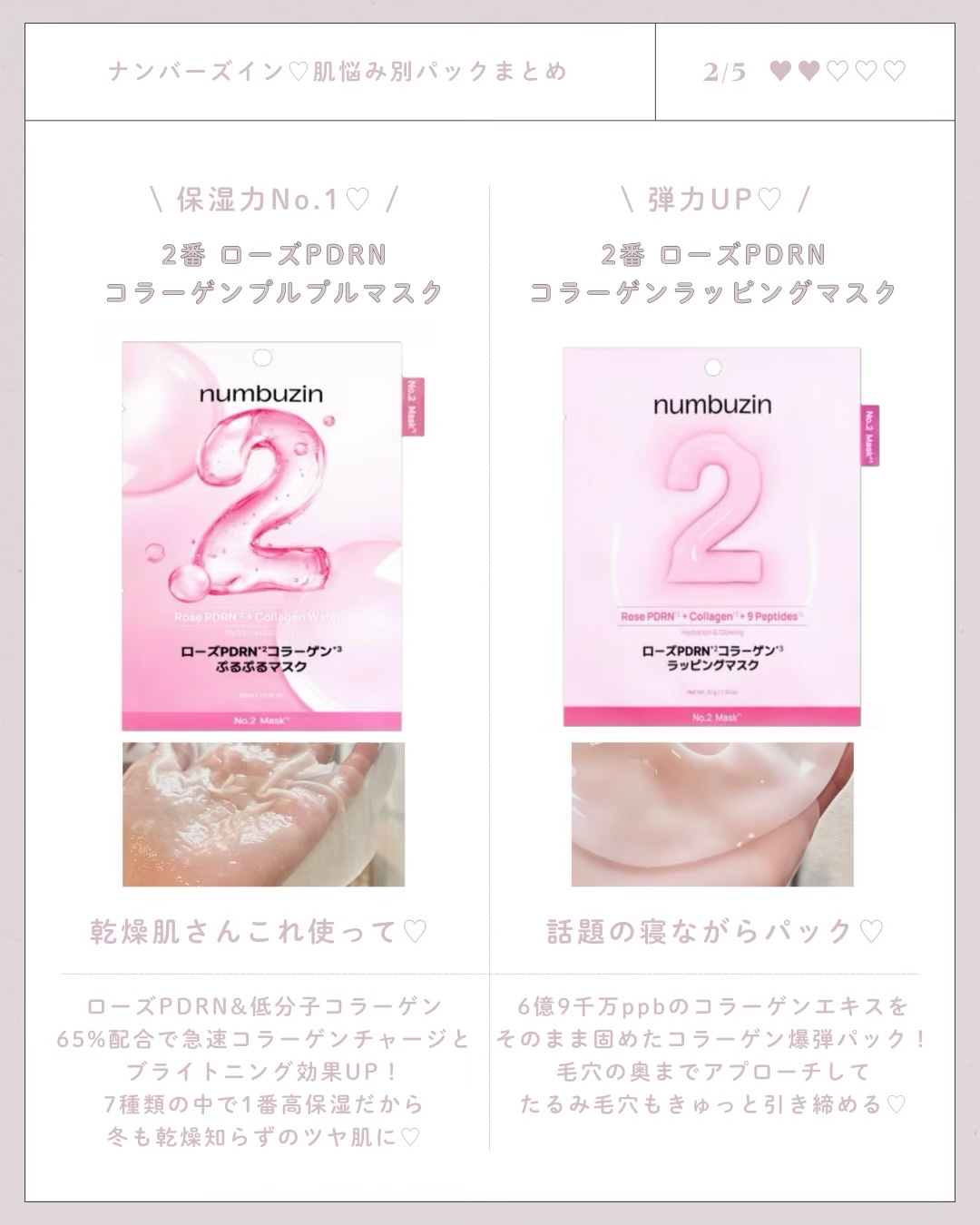 ナンバーズイン 1番 ヒアルロニックパントテン酸ガーゼマスク/numbuzin/シートマスク・パックを使ったクチコミ（2枚目）