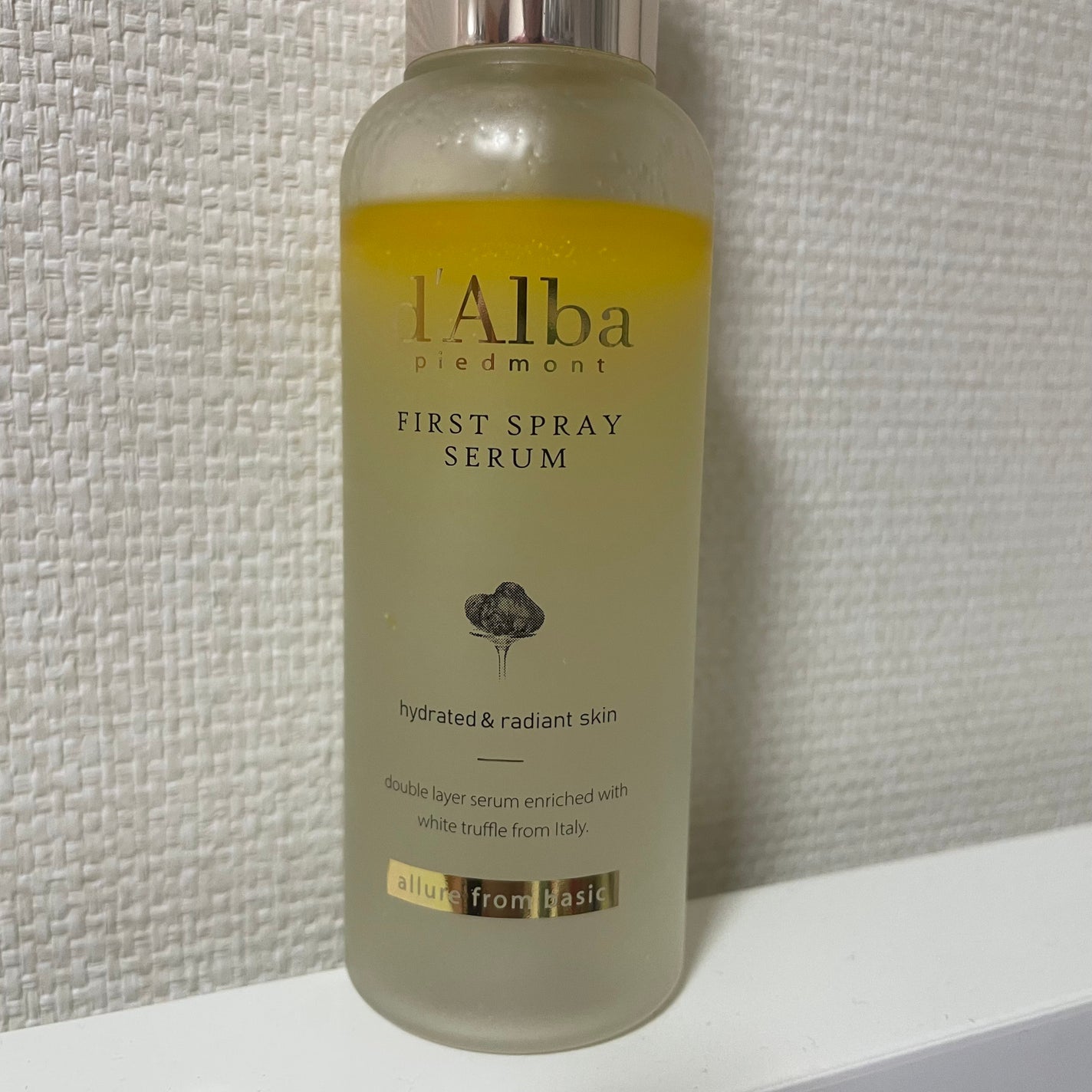 ダルバ ホワイトトリュフファーストスプレーセラム/ダルバ/ミスト状化粧水を使ったクチコミ(1枚目)
