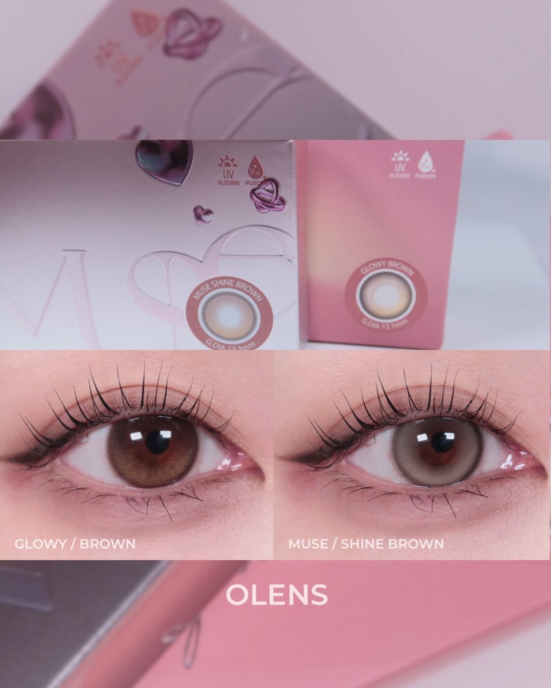 Glowy 1day/OLENS/ワンデー（１DAY）カラコンを使ったクチコミ（1枚目）