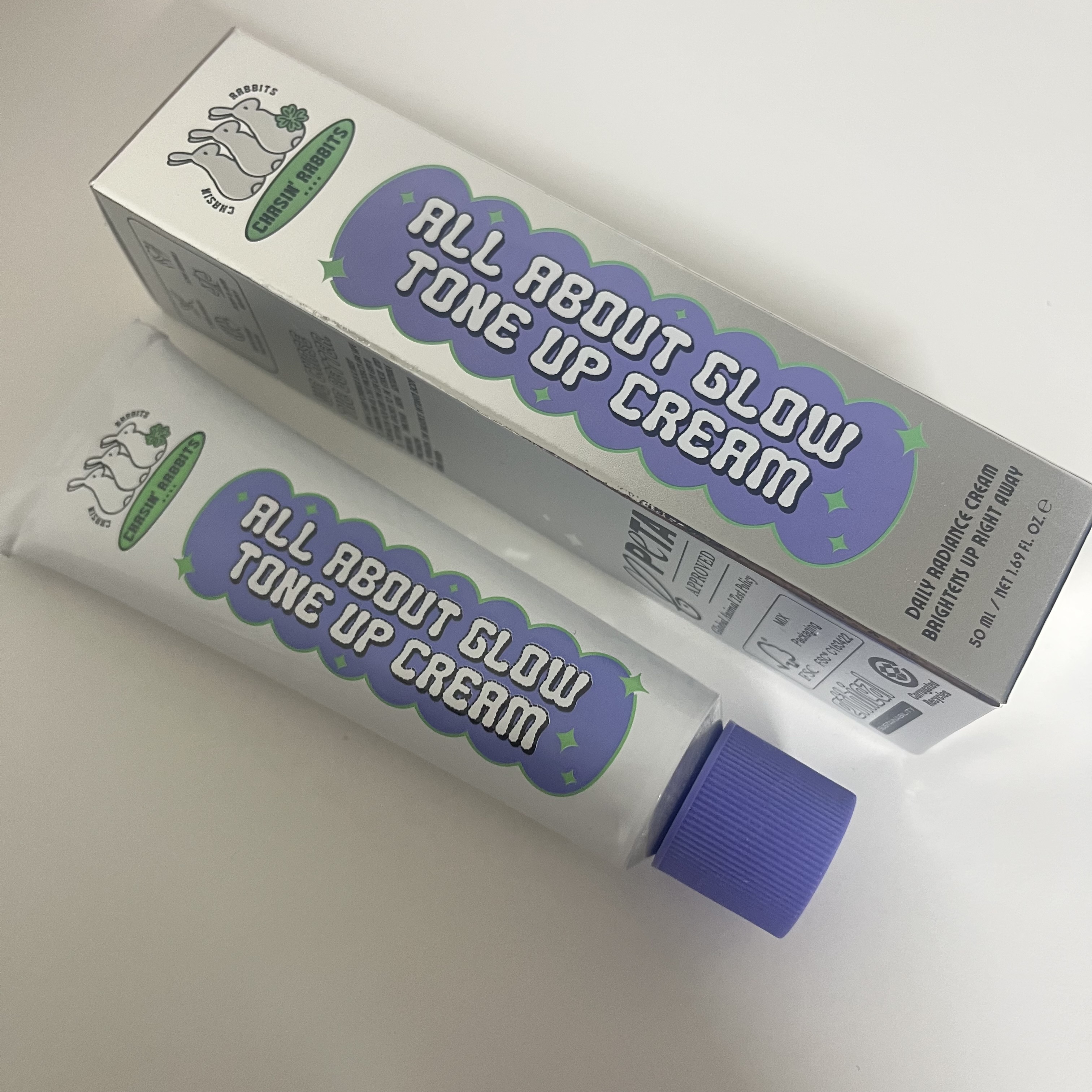 オールアバウトグロウトーンアップクリーム/CHASIN'RABBITS/化粧下地を使ったクチコミ（1枚目）