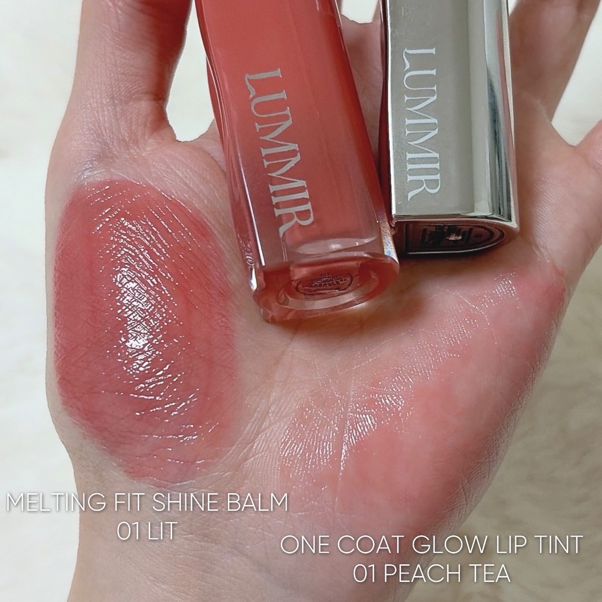 MELTING FIT SHINE BALM/ルミル/口紅を使ったクチコミ(2枚目)