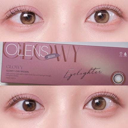 Glowy 1day/OLENS/ワンデー(1DAY)カラコンを使ったクチコミ(1枚目)