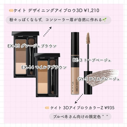 ケイト デザイニングアイブロウ3D/KATE/パウダーアイブロウを使ったクチコミ(4枚目)