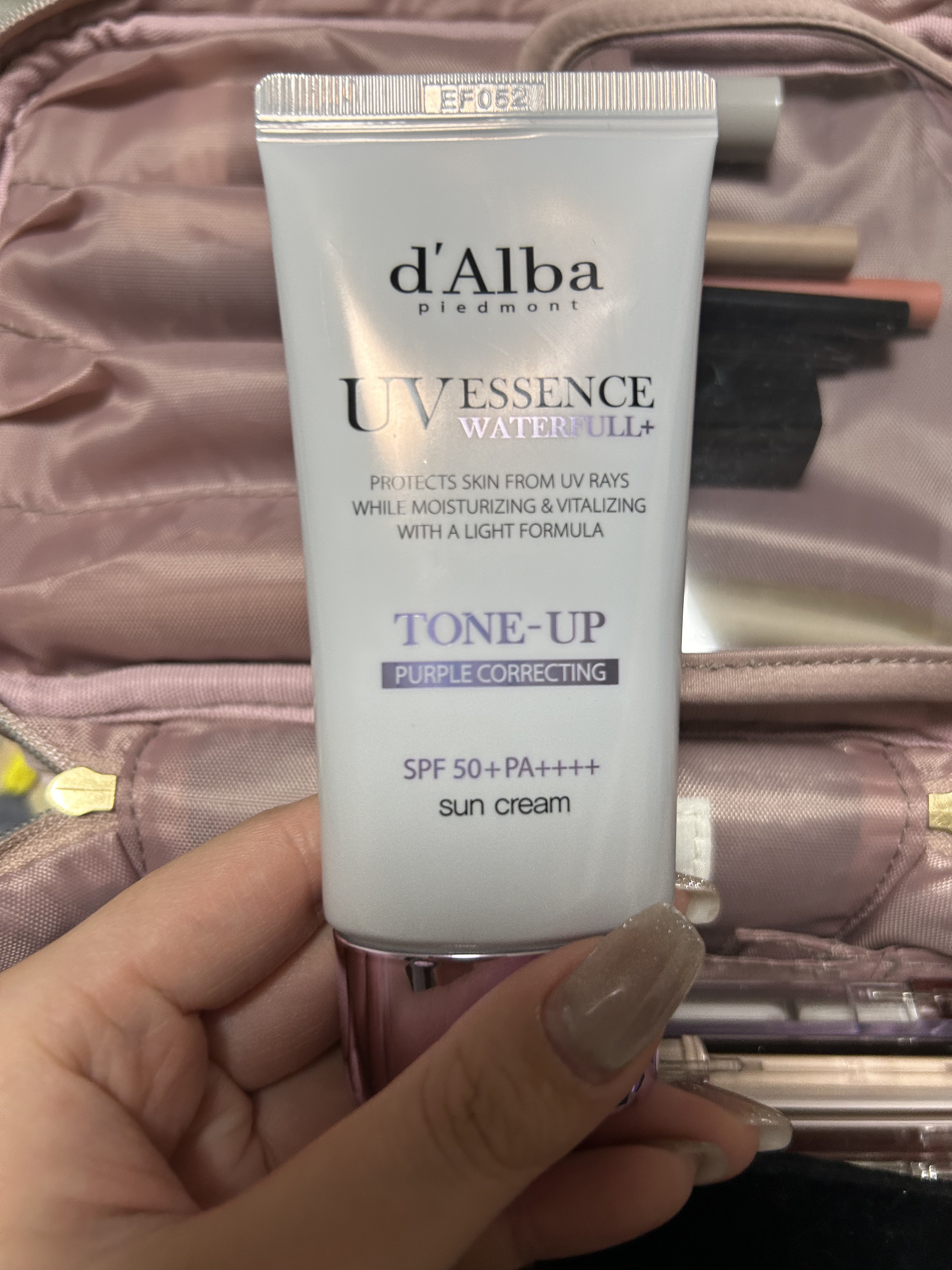 ダルバ ウォータフル トーンアップ サンクリーム(パープル)/ダルバ/日焼け止めクリームを使ったクチコミ（1枚目）