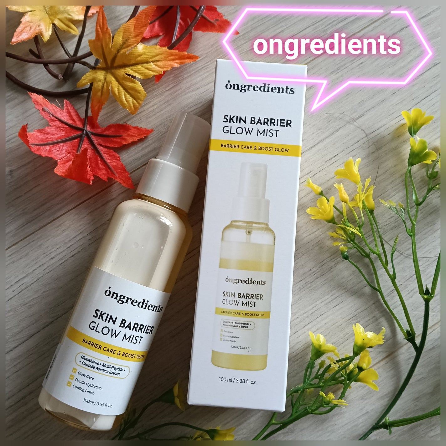 オングリディエンツ スキンバリアグローミスト/Ongredients/ミスト状化粧水を使ったクチコミ(1枚目)