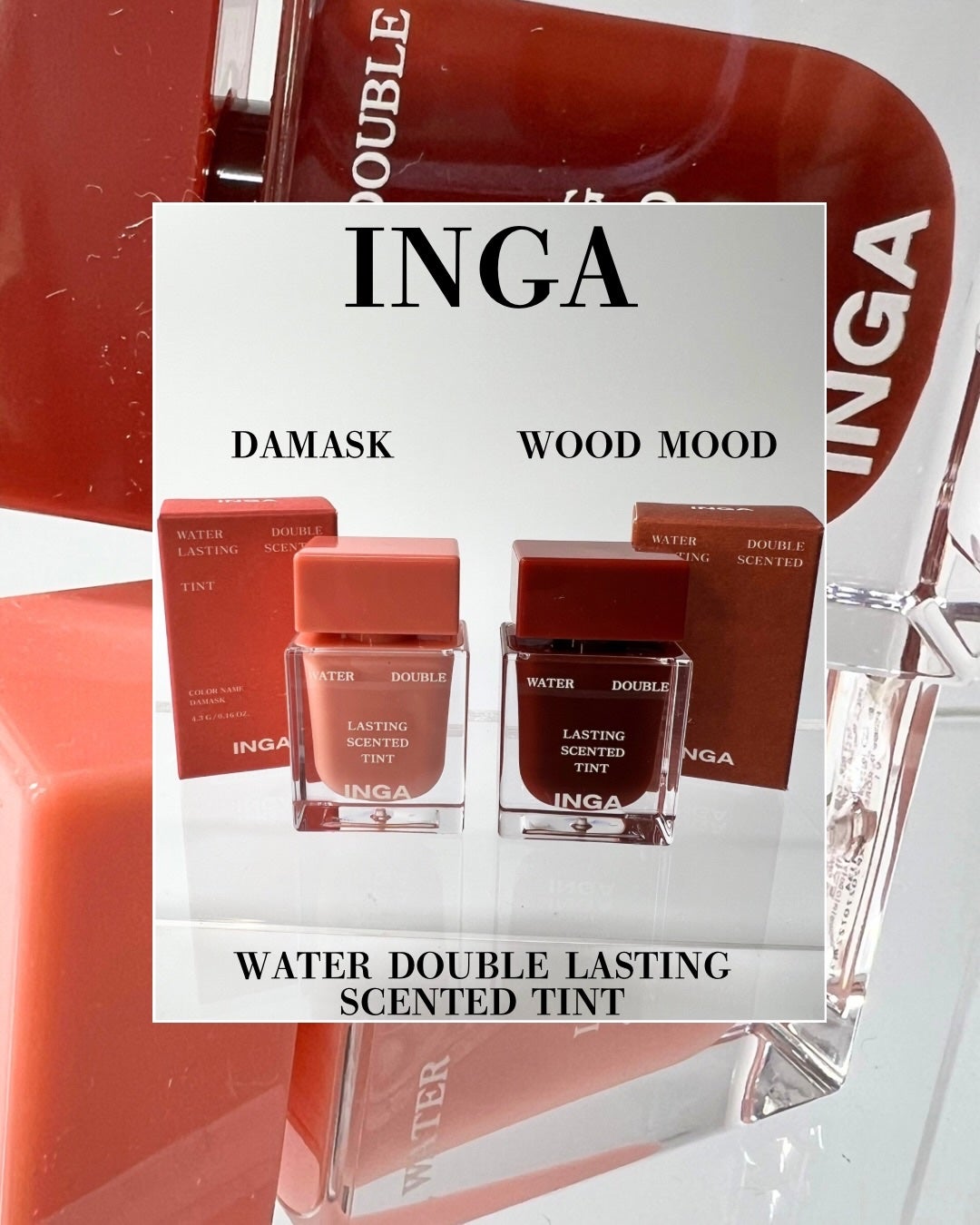 ウォーターダブルラスティングセンティッドティント/INGA/リップティントを使ったクチコミ(1枚目)