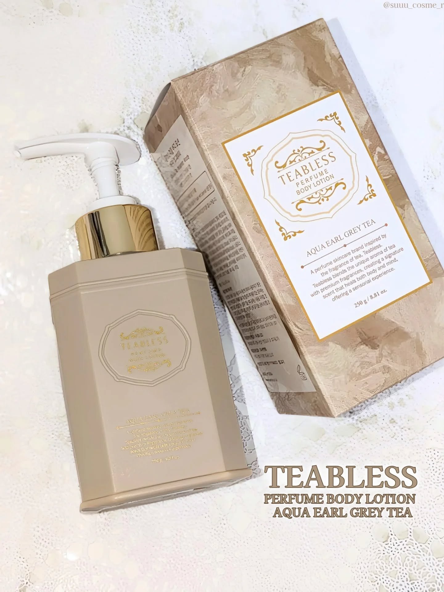 アクアアールグレイティーパフュームボディローション/TEABLESS/ボディローションを使ったクチコミ（1枚目）