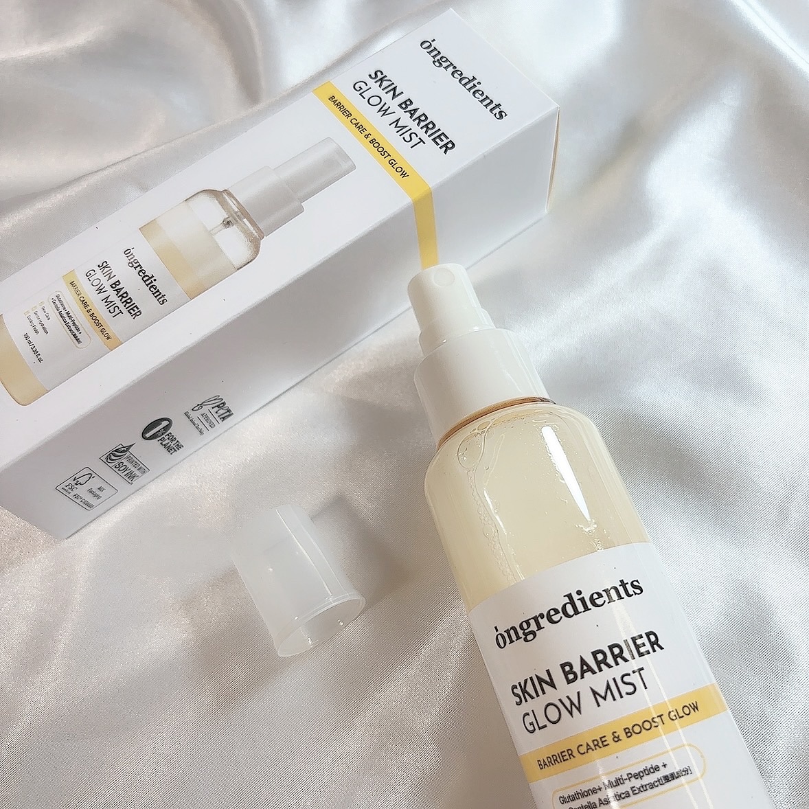 オングリディエンツ スキンバリアグローミスト/Ongredients/ミスト状化粧水を使ったクチコミ（3枚目）