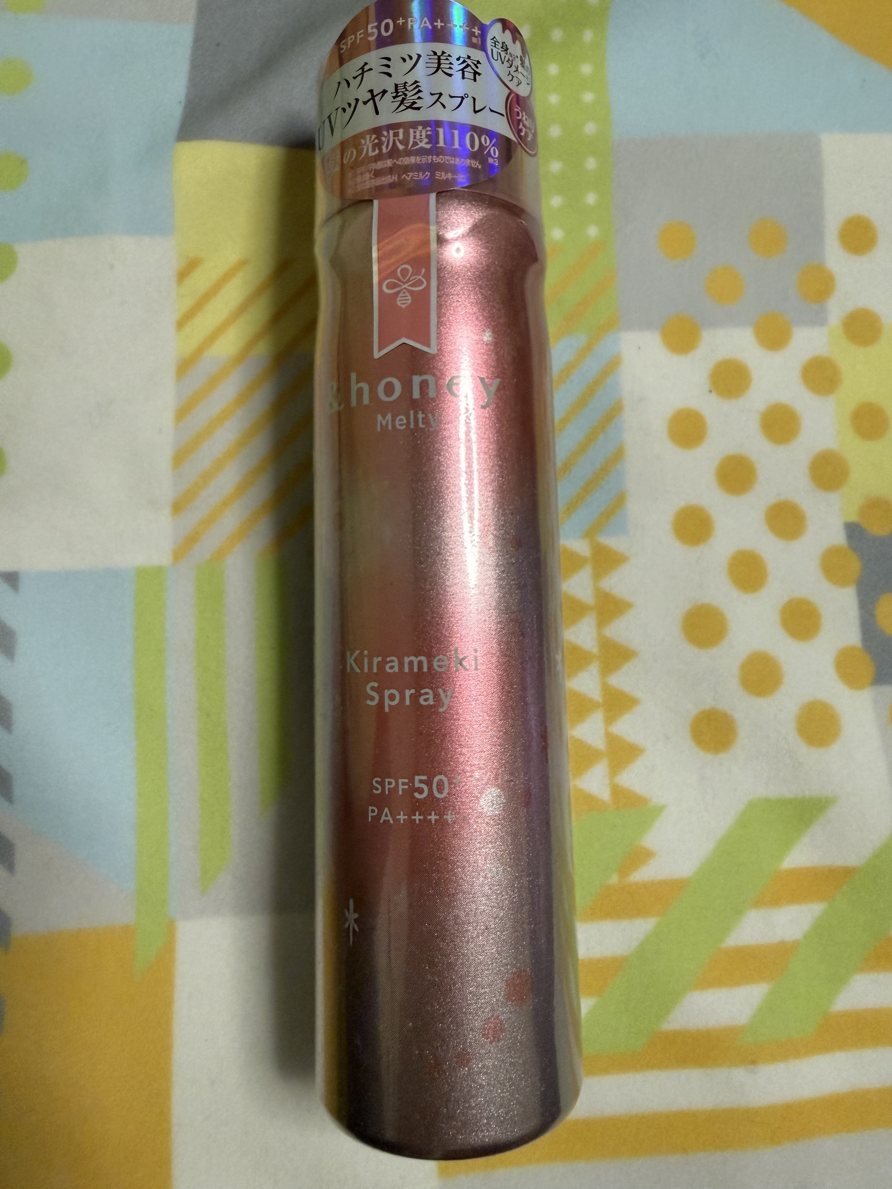 &honey  アンドハニー　メルティ　モイストリペア　キラメキスプレーのクチコミ「&honey
アンドハニー メルティ モイストリペア キラメキスプレー 100g

ツヤとUV.....」（1枚目）