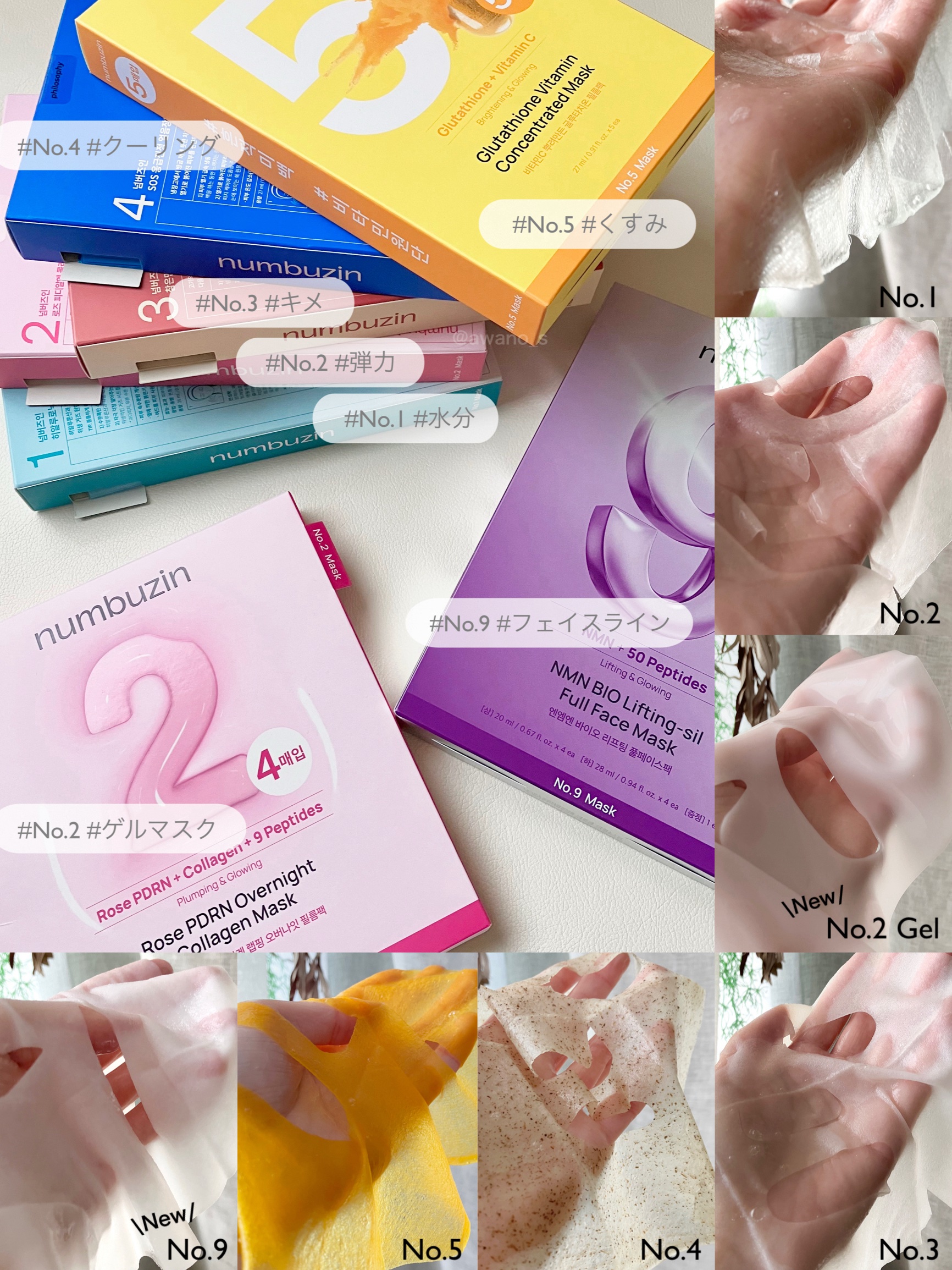 3番 すべすべキメケアシートマスク/numbuzin/シートマスク・パックを使ったクチコミ（1枚目）