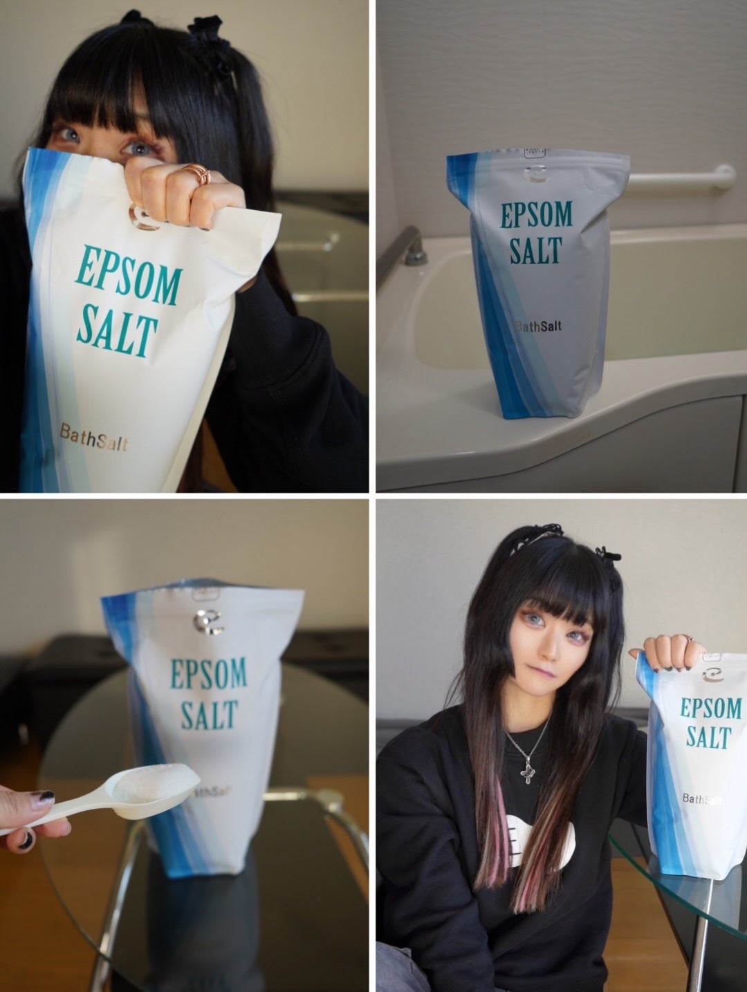 Epsom Salt (エプソムソルト) 国産(岡山県産)/EARTH CONSCIOUS (アースコンシャス)/無機塩系入浴剤を使ったクチコミ(4枚目)