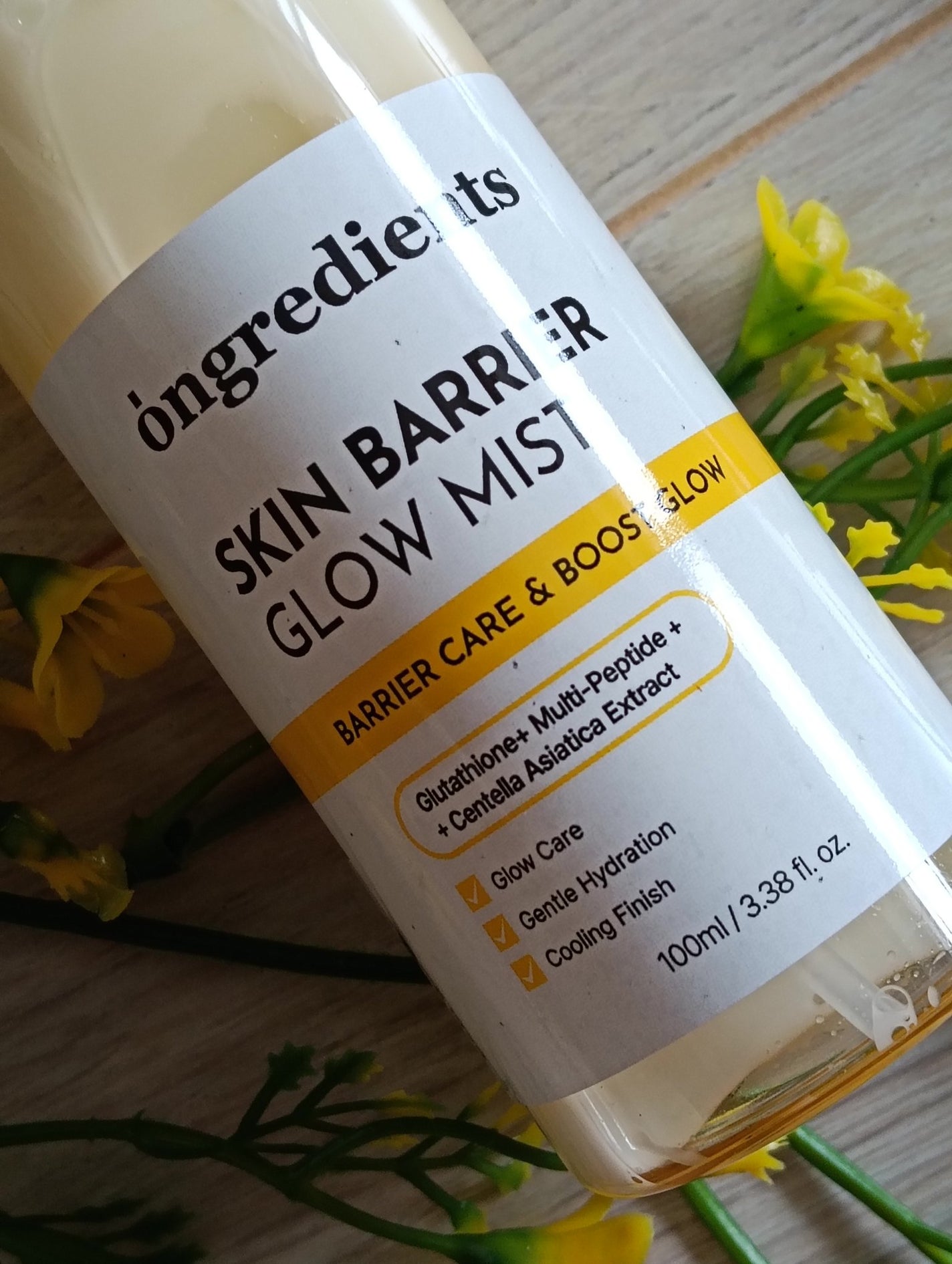 オングリディエンツ スキンバリアグローミスト/Ongredients/ミスト状化粧水を使ったクチコミ(4枚目)