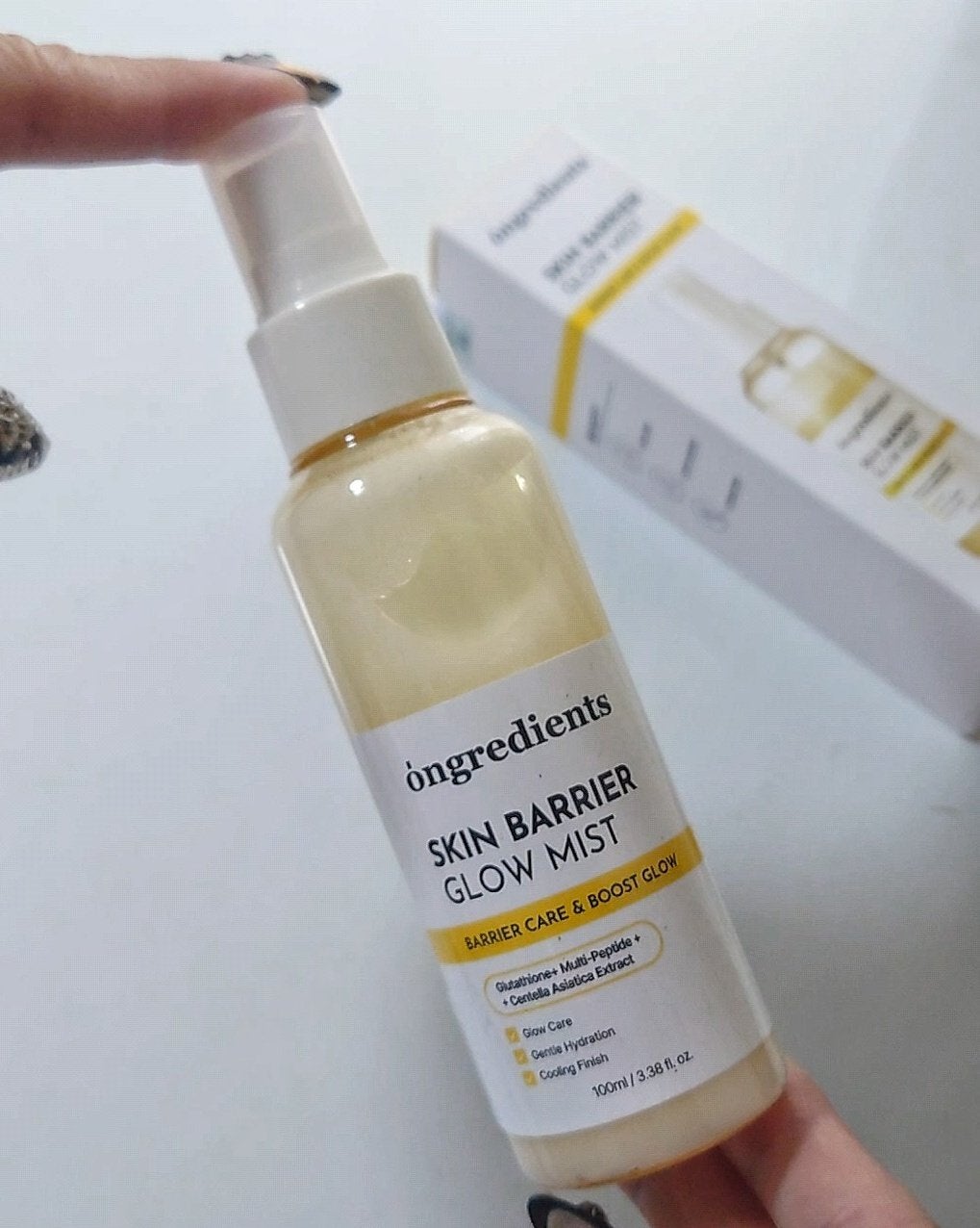 オングリディエンツ スキンバリアグローミスト/Ongredients/ミスト状化粧水を使ったクチコミ(2枚目)