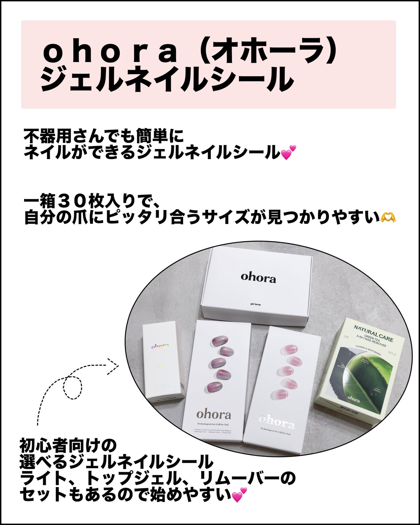 セミキュアジェルネイル(ハンド)/ohora/ネイルシールを使ったクチコミ(2枚目)