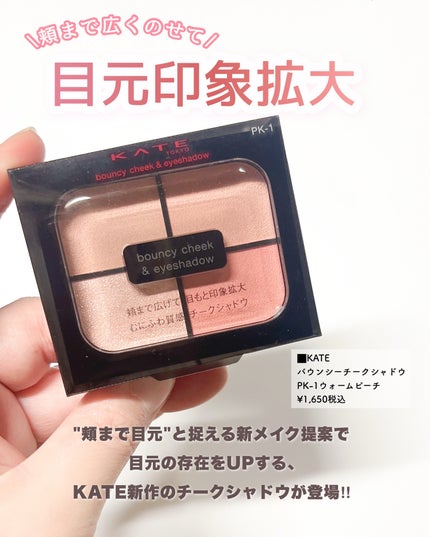 バウンシーチークシャドウ/KATE/マルチパレットを使ったクチコミ(2枚目)