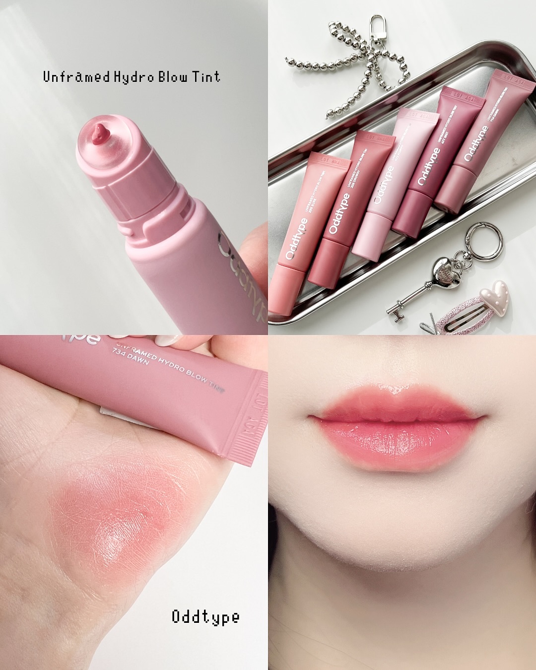 アンフレームドハイドロブロウティント/Oddtype/リップティントを使ったクチコミ（1枚目）