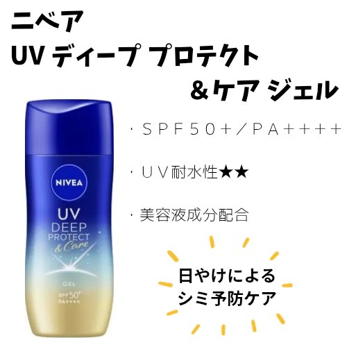 ニベアUV ディープ プロテクト＆ケア ジェル/ニベア/日焼け止めジェルを使ったクチコミ（1枚目）