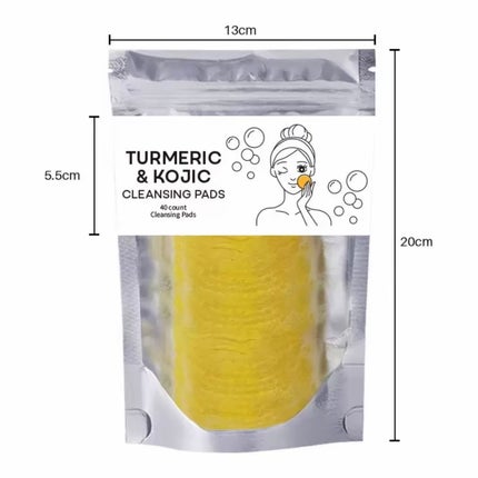 TURMERIC & KOJIC CLEANSING PADS 40 count Cleansing Pads/MIAOFUTONG/クレンジングシートを使ったクチコミ(2枚目)