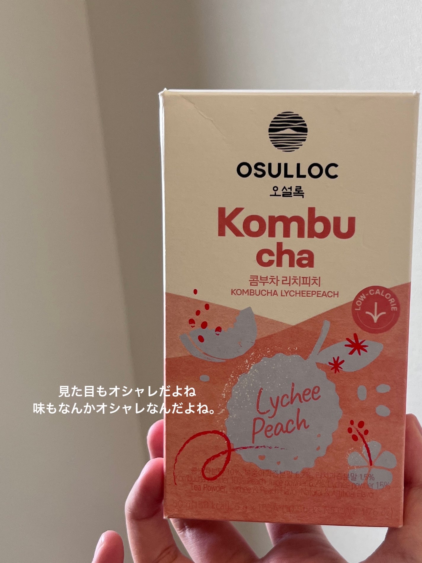 コンブチャ ライチピーチ/OSULLOC/コンブチャを使ったクチコミ(2枚目)