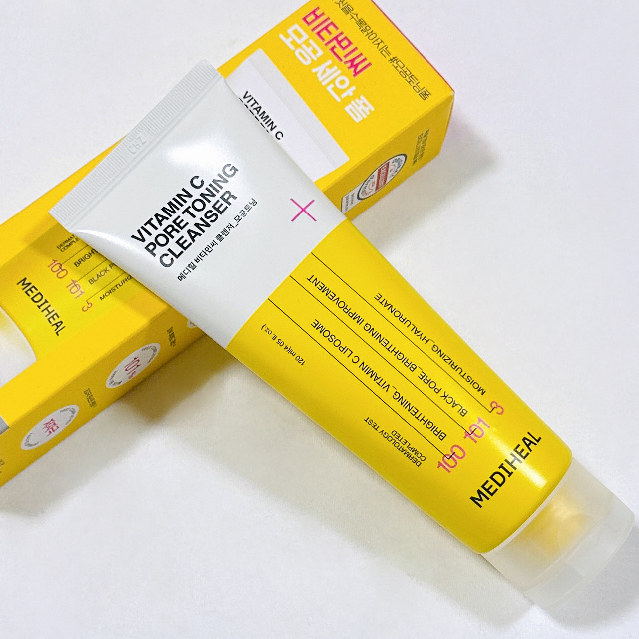 ビタミンCポアトーニングクレンザー/MEDIHEAL/洗顔料を使ったクチコミ（1枚目）