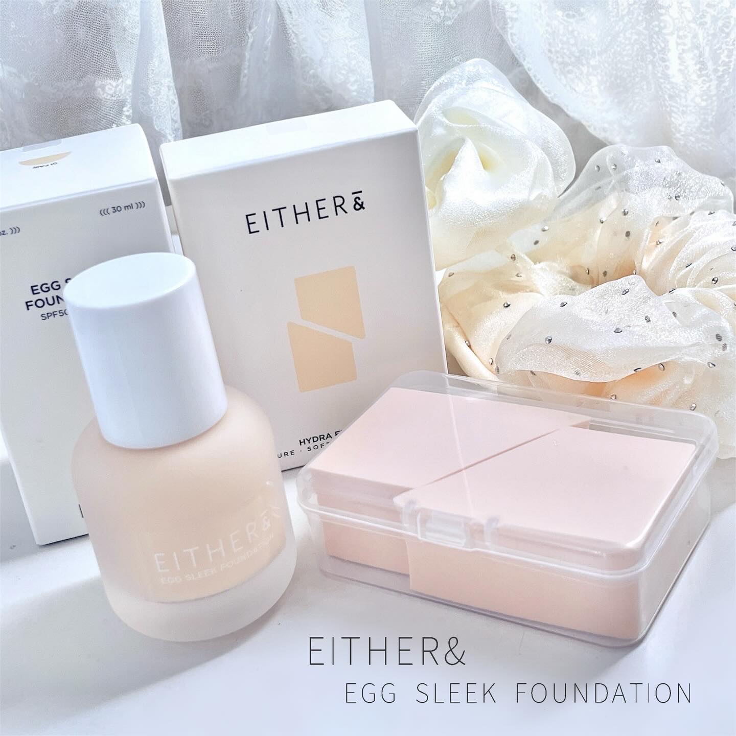 エッグスリックファンデーション/EITHER＆/リキッドファンデーションを使ったクチコミ（1枚目）