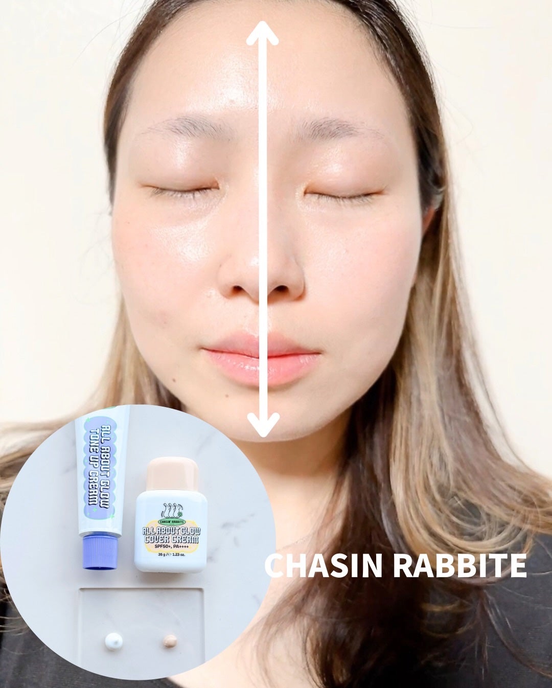 オールアバウトグロウトーンアップクリーム/CHASIN'RABBITS/化粧下地を使ったクチコミ(6枚目)