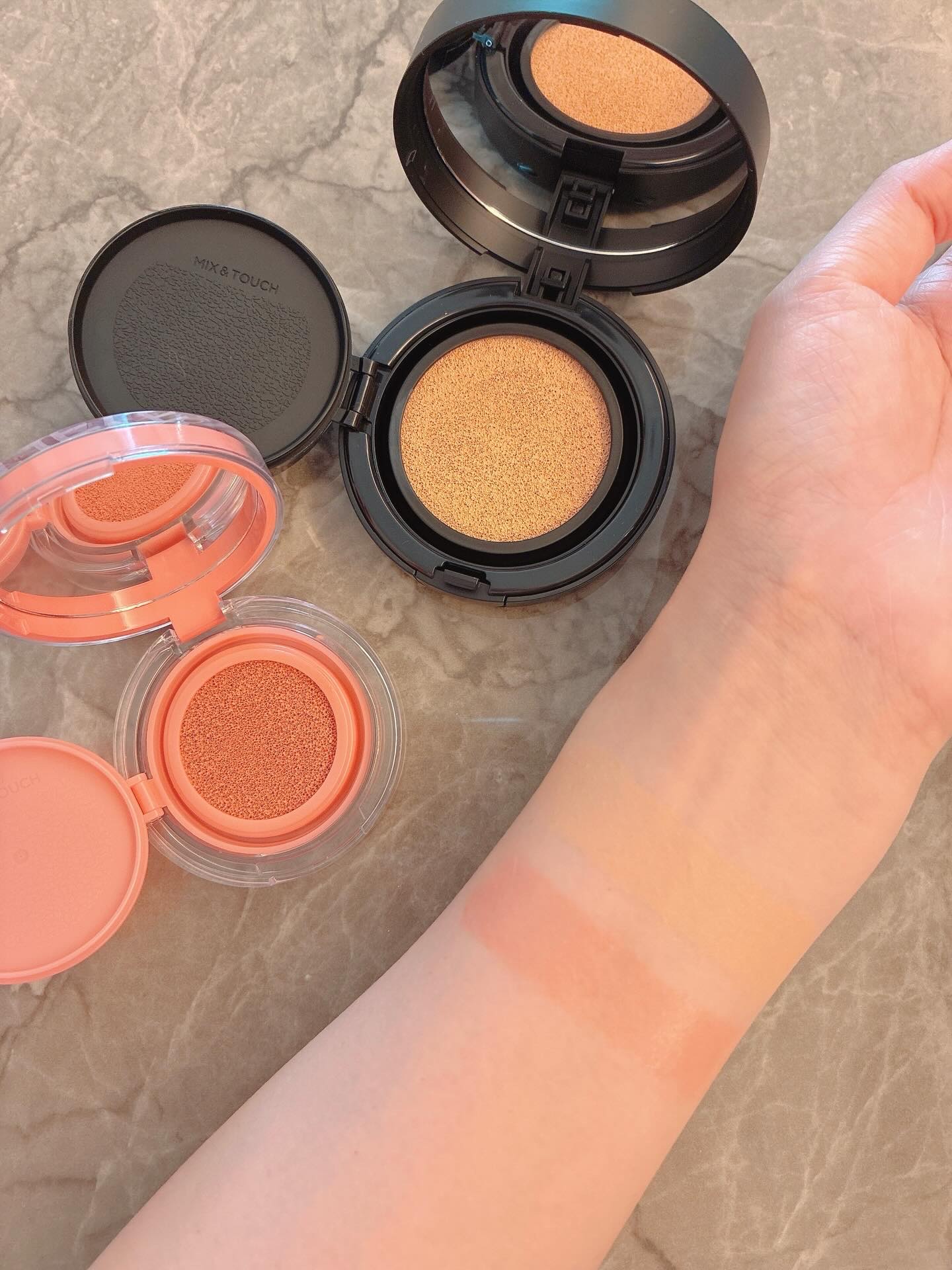 アーティストクッションブラッシュ/JUNG SAEM MOOL/リキッドチークを使ったクチコミ（2枚目）