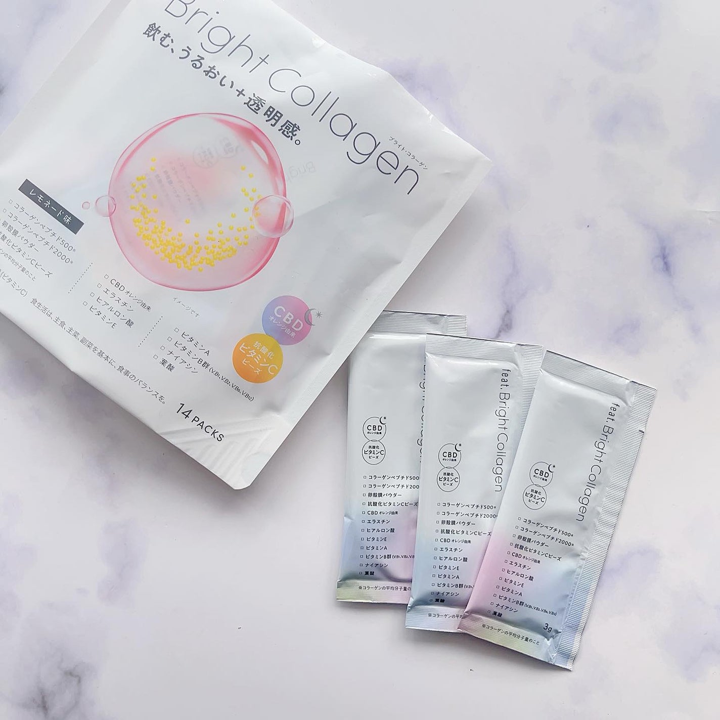 ブライト コラーゲン/Feat./美容サプリメントを使ったクチコミ(2枚目)