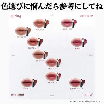 ラカ デビルリップ/Laka/口紅を使ったクチコミ(6枚目)