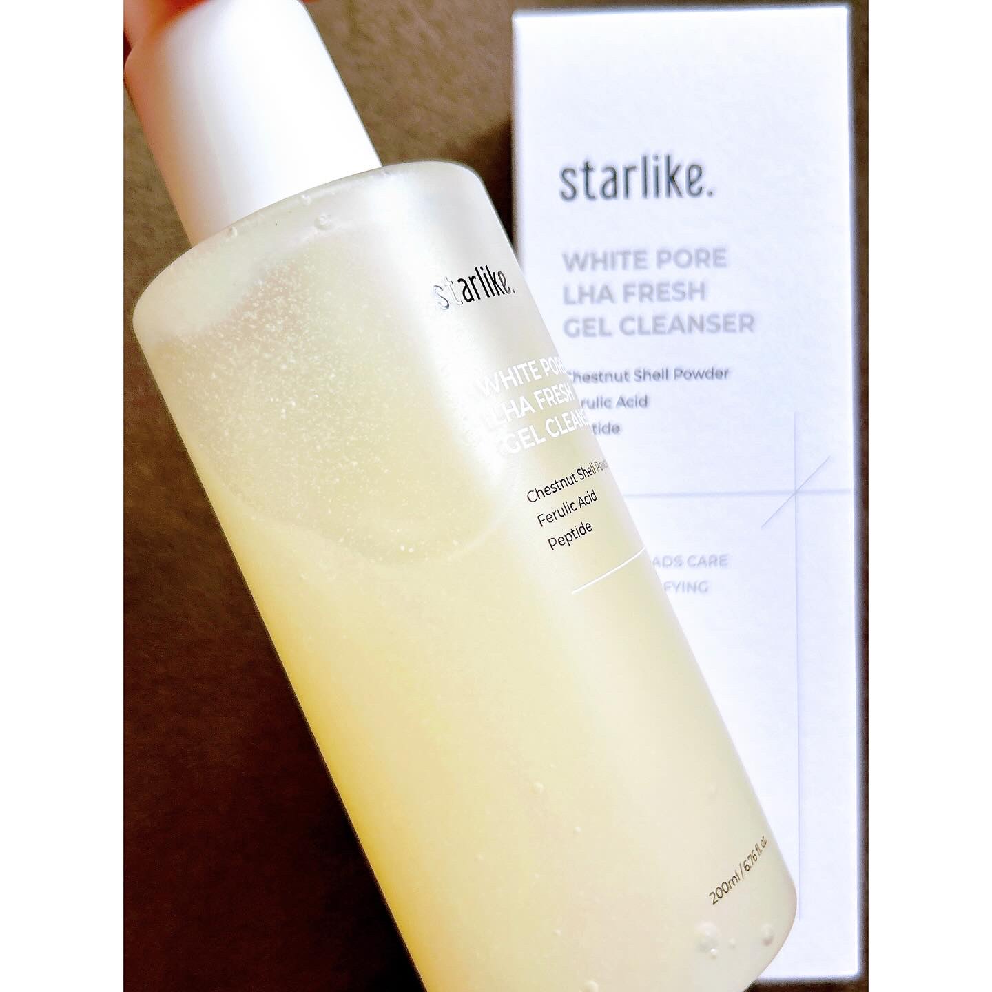 STARLIKE ホワイトポアLHAフレッシュジェルクレンザーのクチコミ「＊
starlike 🌟
ホワイトポア LHA フレッシュジェルクレンザー💭

ホワイトヘッド.....」（3枚目）