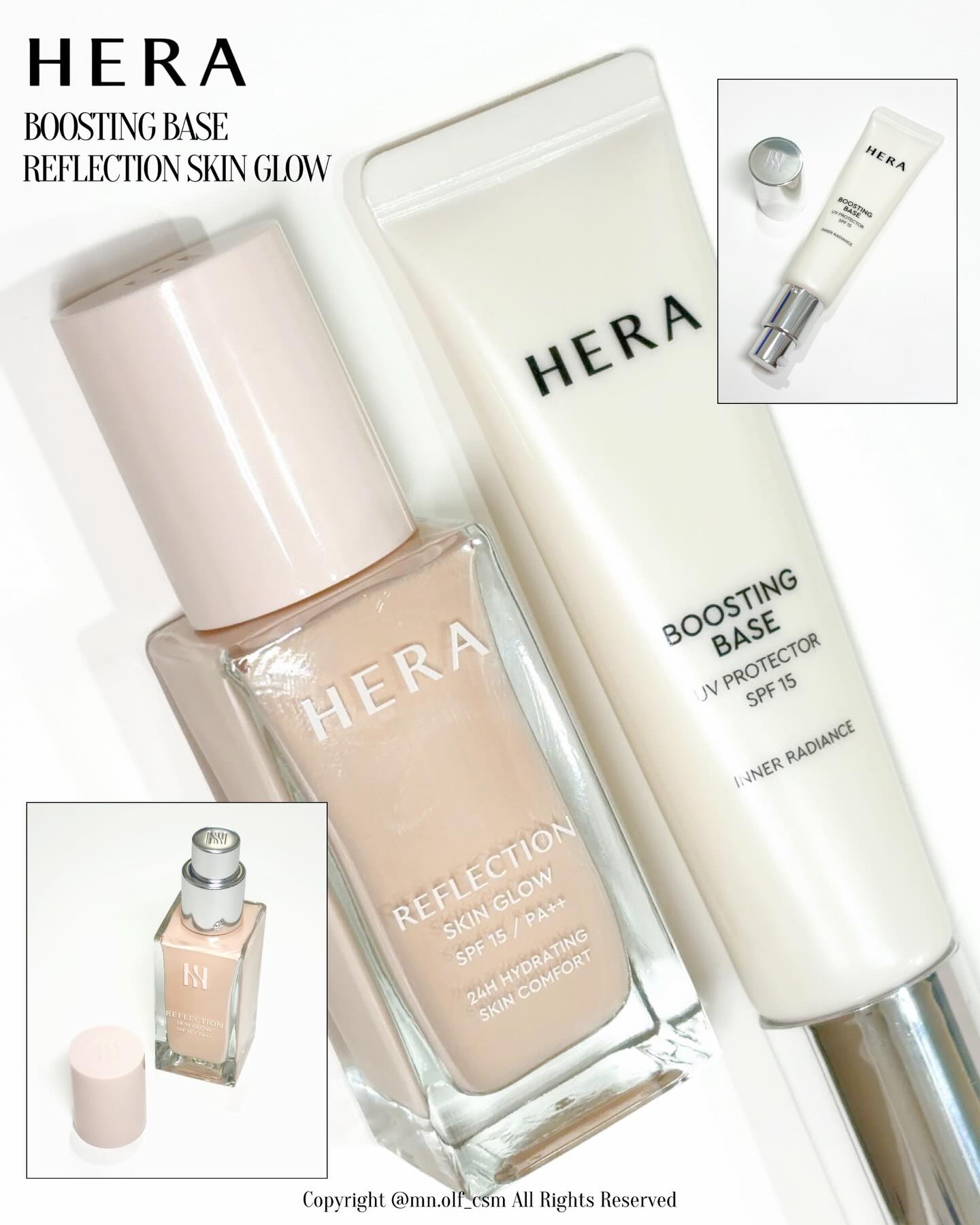 HERA リフレクション スキングロウファンデーションのクチコミ「‎ ⠀

HERA
BOOSTING BASE
REFLECTION SKIN GLOW

提.....」（1枚目）