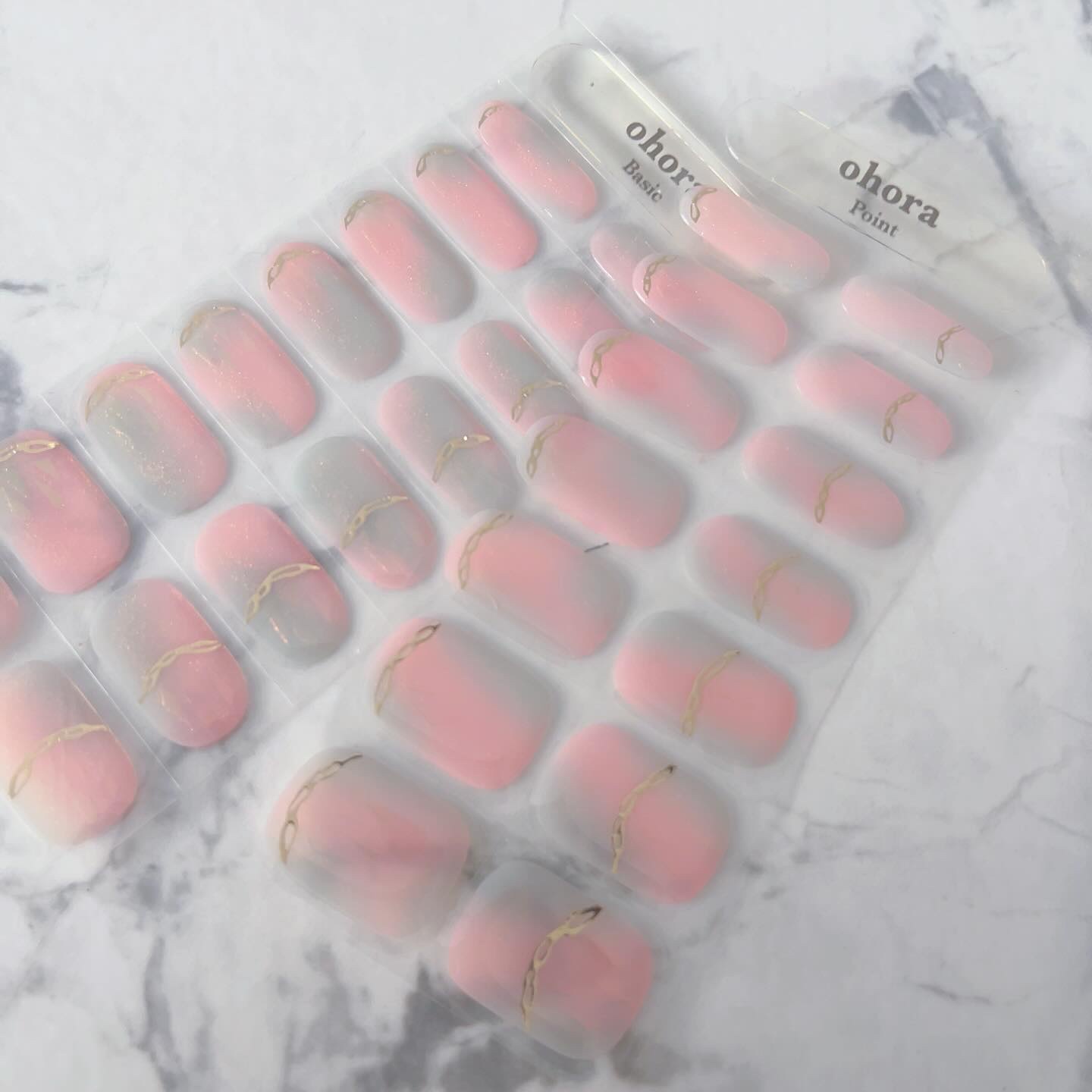 セミキュアジェルネイル（ハンド）/ohora/ネイルシールを使ったクチコミ（2枚目）