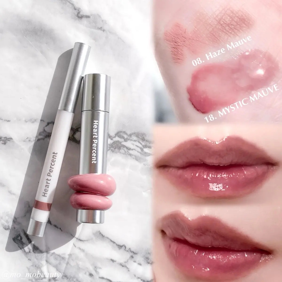 ドットオンムードワンウェイグロイティント/Heart Percent/リップティントを使ったクチコミ（3枚目）