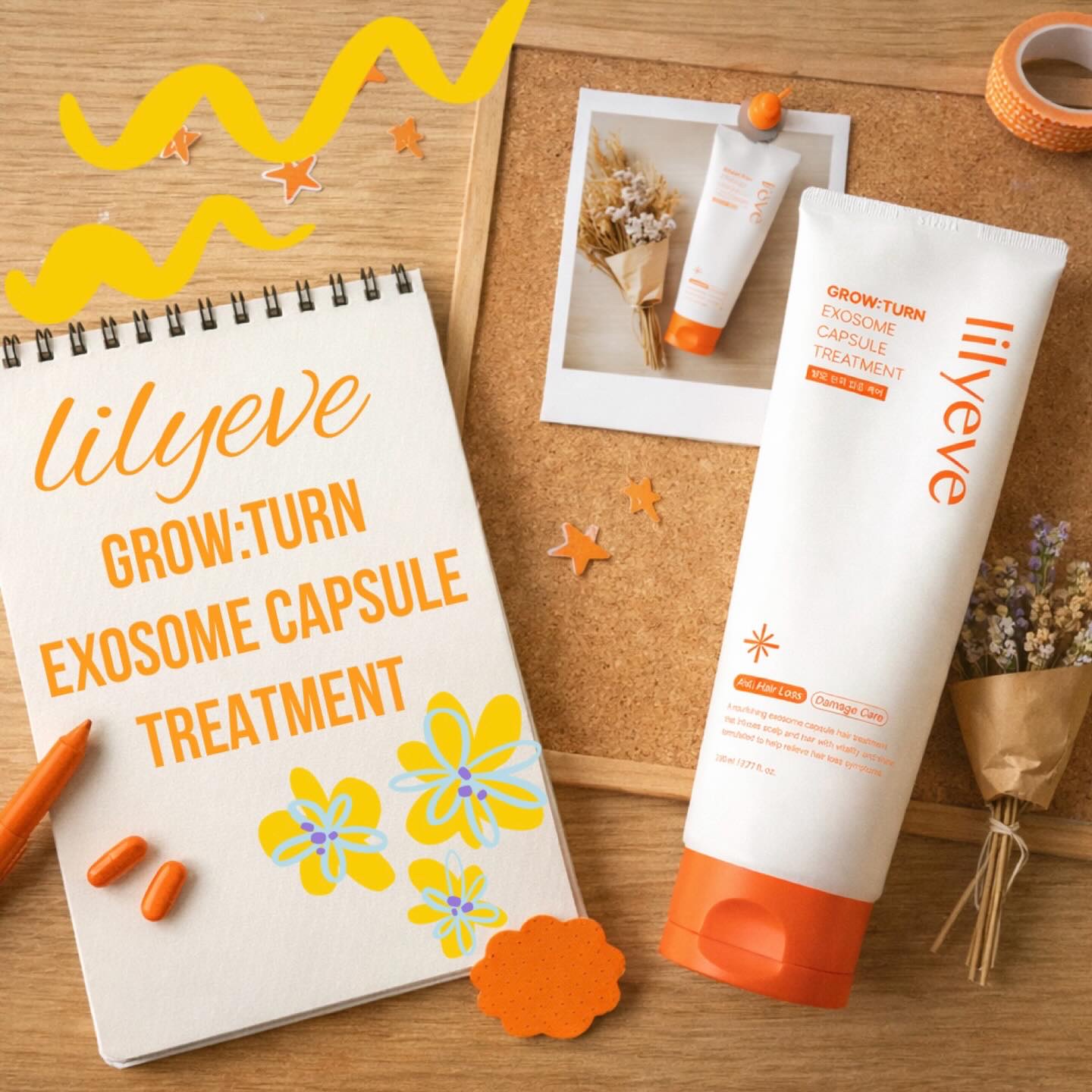 グローターン エクソソーム カプセル トリートメン/リリーイブ/洗い流すヘアトリートメントを使ったクチコミ（1枚目）