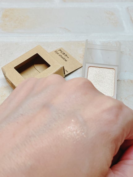 アイカラー/無印良品/単色アイシャドウを使ったクチコミ(3枚目)