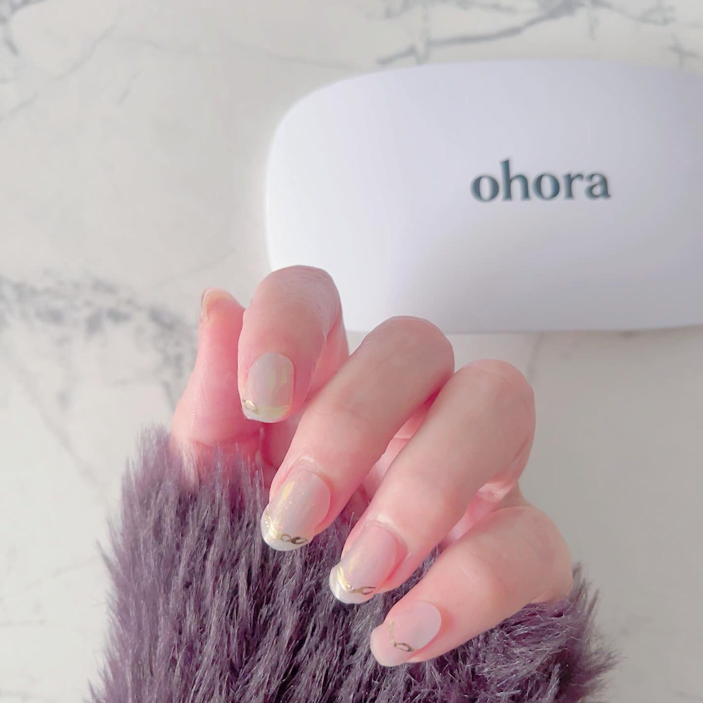 セミキュアジェルネイル(ハンド)/ohora/ネイルシールを使ったクチコミ(3枚目)