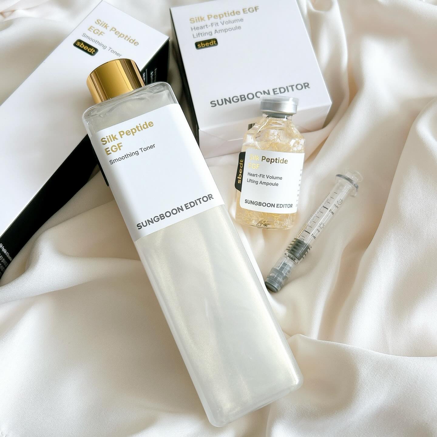 シルク ペプチド EGF ハートフィットボリューム リフティング アンプル/SUNGBOON EDITOR（成分エディター）/美容液を使ったクチコミ（1枚目）