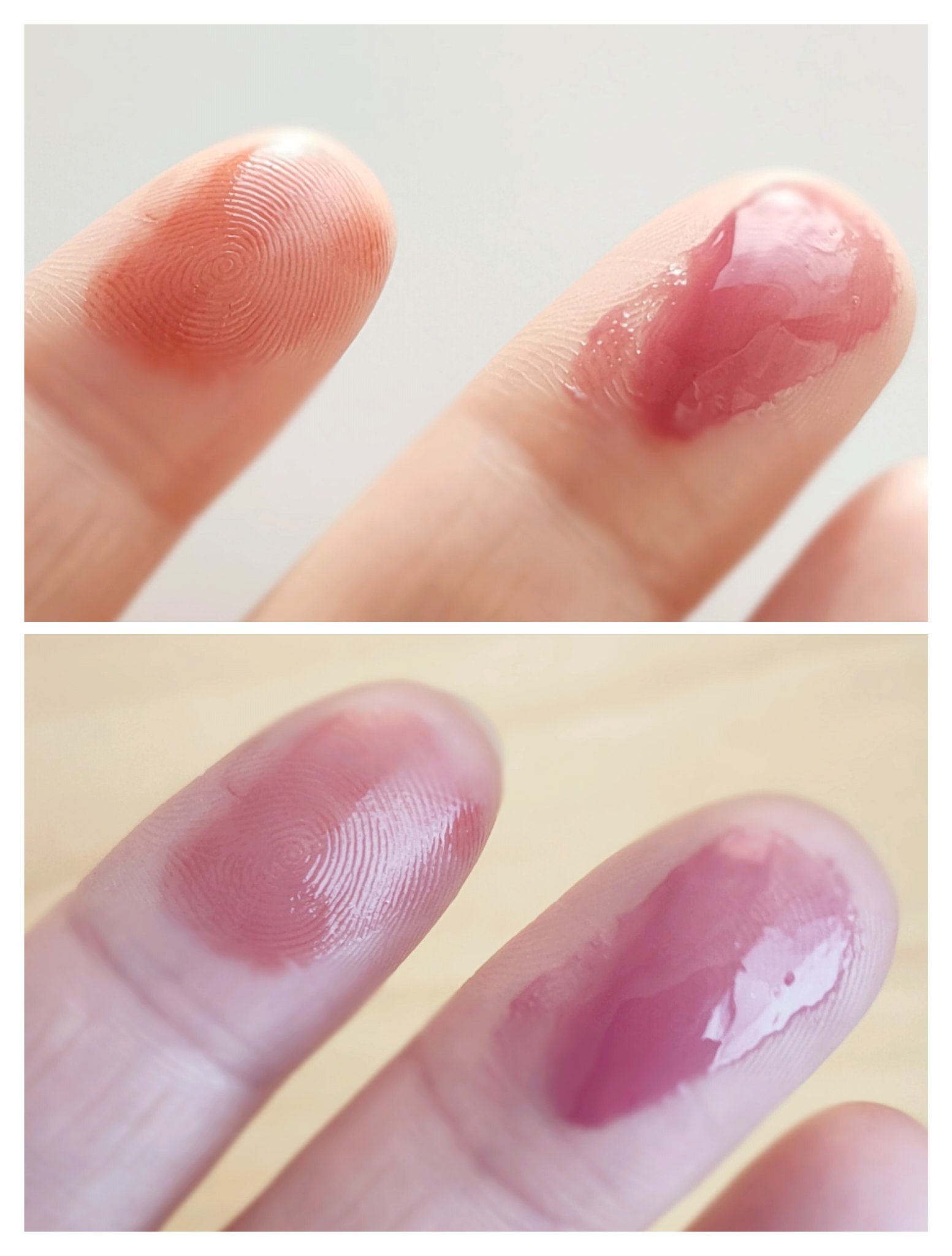 グラスティングカラーグロス/rom&nd/リップグロスを使ったクチコミ（2枚目）