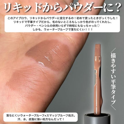 パウダリーリキッドアイブロウ ウルトラキープ /キングダム/リキッドアイブロウを使ったクチコミ(3枚目)