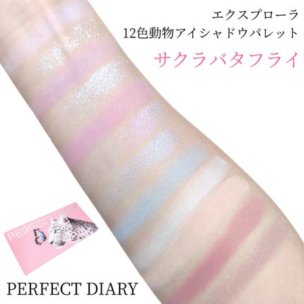 エクスプローラ12色 動物アイシャドウパレット/PERFECT DIARY/アイシャドウパレットを使ったクチコミ(4枚目)