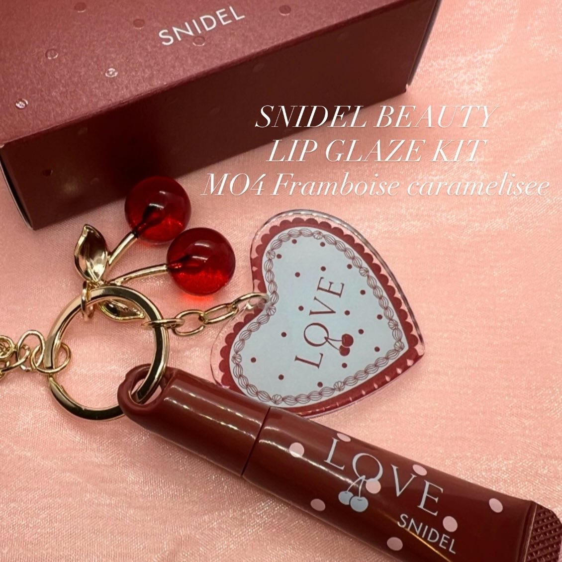 SNIDEL BEAUTY SNIDEL リップ グレイズ キットのクチコミ「#コスメ購入品
#スナイデルビューティー

リップグレイズキット
MO4 Framboise .....」（1枚目）