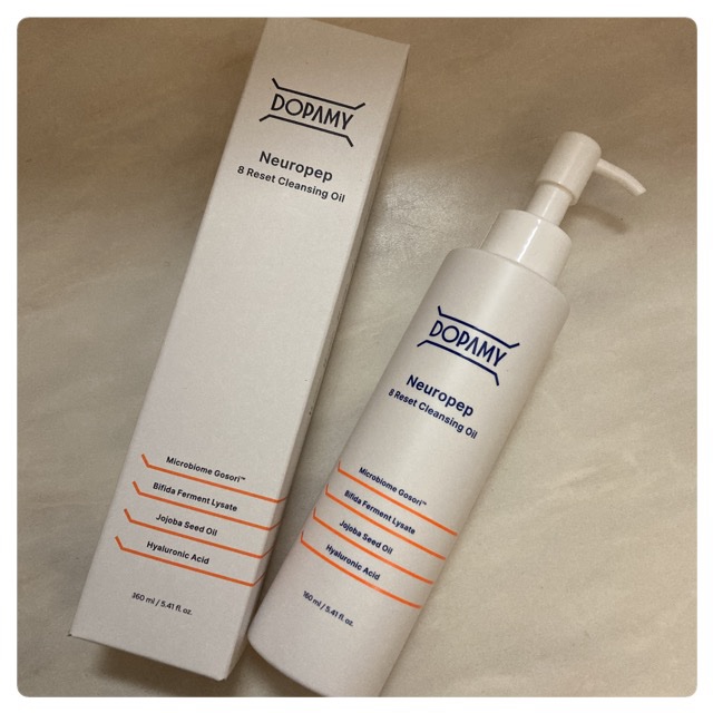 DOPAMY Neuropep 8 Reset Cleansing Oil のクチコミ「毛穴詰まりも皮脂も“とろけて落ちる”
ディープオイルクレンジングなのだそう‼️
少し黄色がかか.....」（1枚目）
